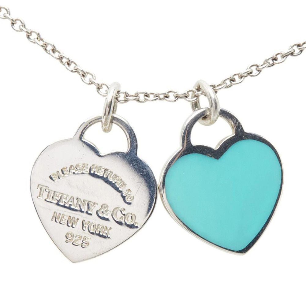 TIFFANY Blue Heart Necklace - Picture 3 of 8